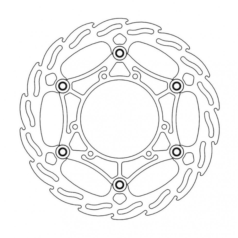 MotoMaster Brake Disc Front Oversize Flame