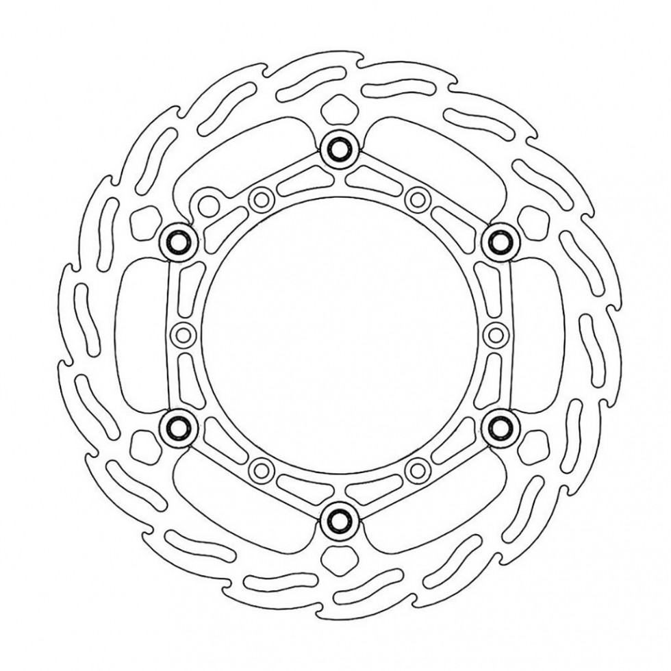 MotoMaster Brake Disc Front Oversize Flame