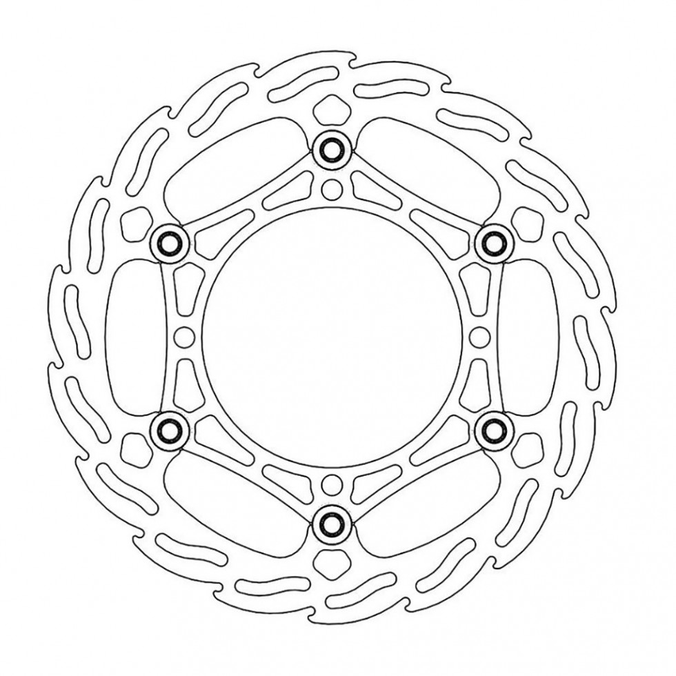 MotoMaster Brake Disc Front Oversize Flame