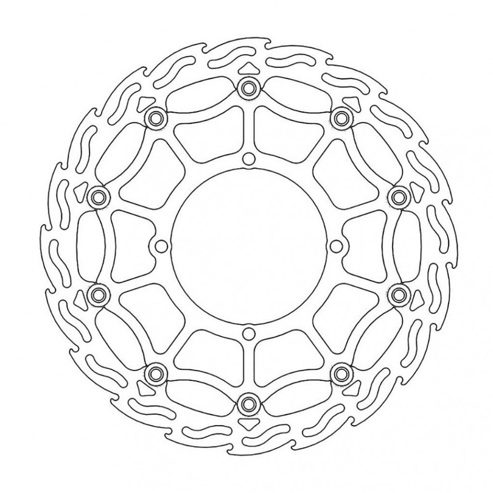 MotoMaster Brake Disc Front Supermoto Flame
