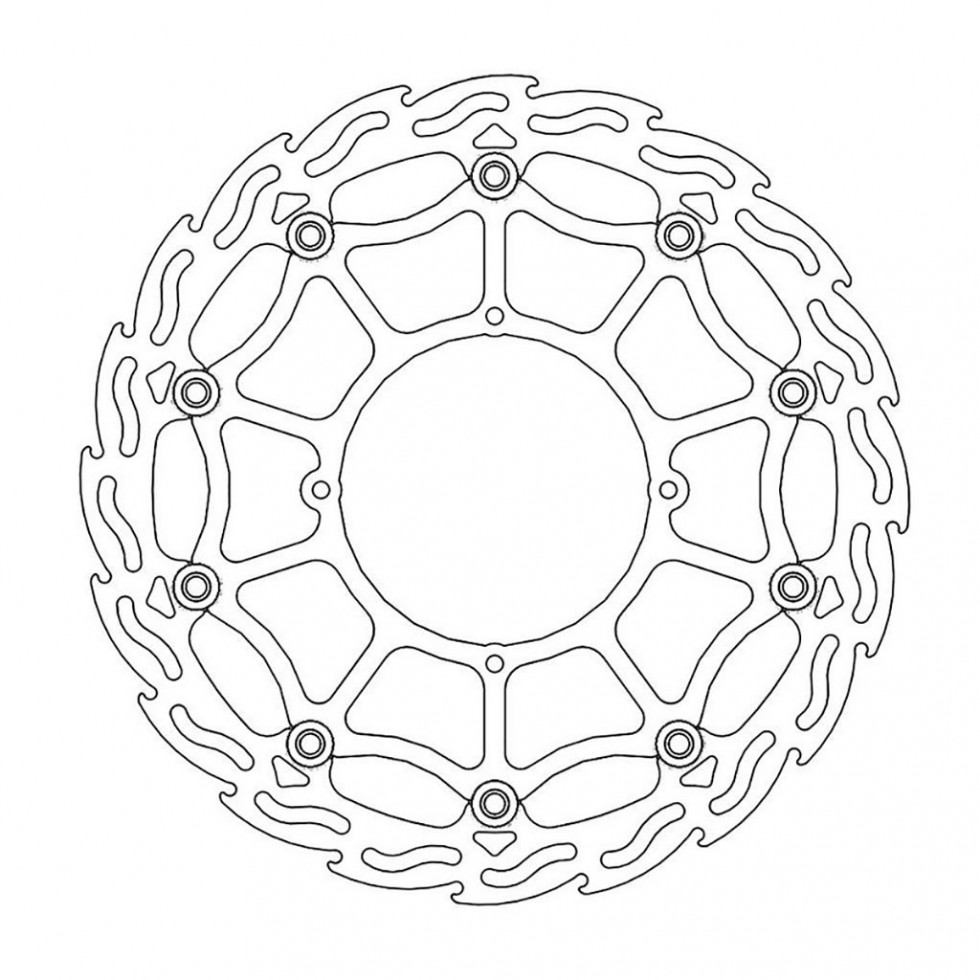MotoMaster Brake Disc Front Supermoto Flame