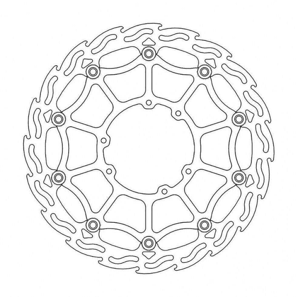 MotoMaster Brake Disc Front Supermoto Flame