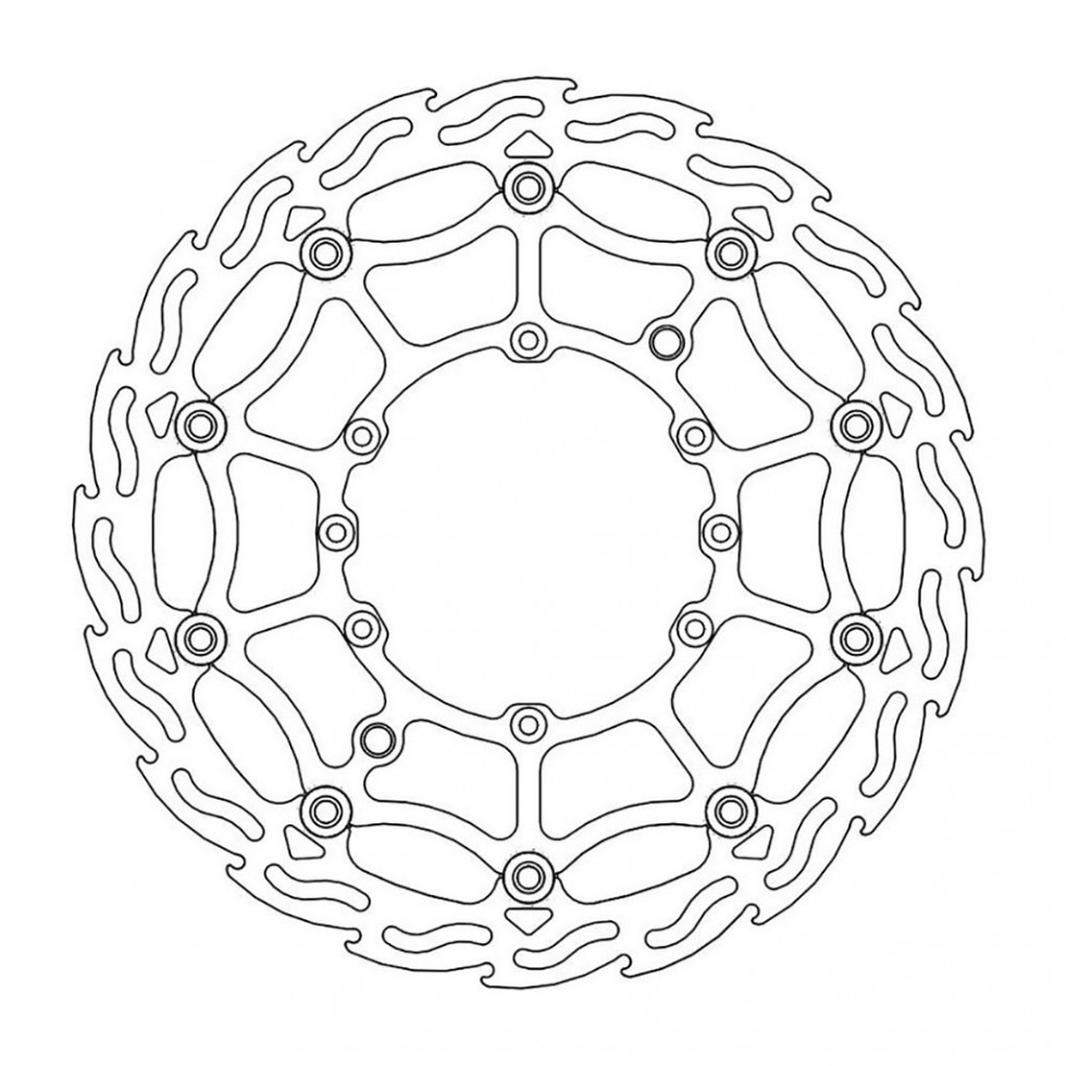 MotoMaster Brake Disc Front Supermoto Flame