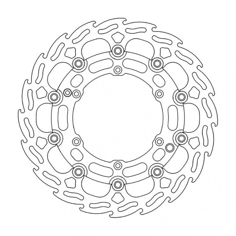 MotoMaster Brake Disc Front Supermoto Flame