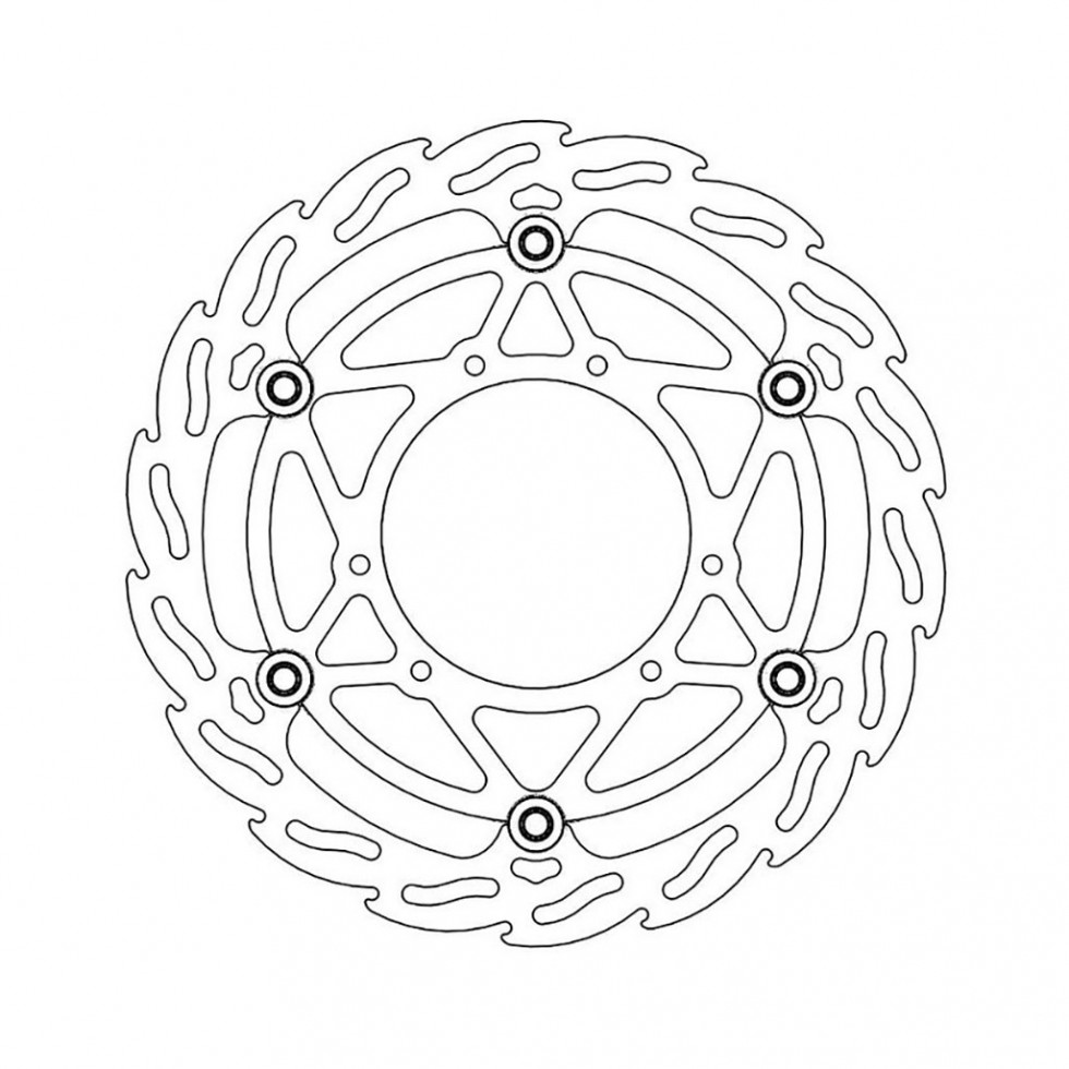 MotoMaster Brake Disc Front Oversize Flame