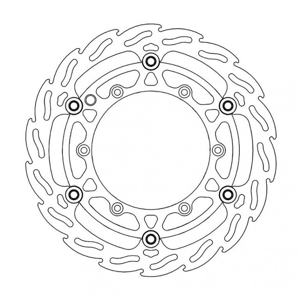 MotoMaster Brake Disc Front Oversize Flame