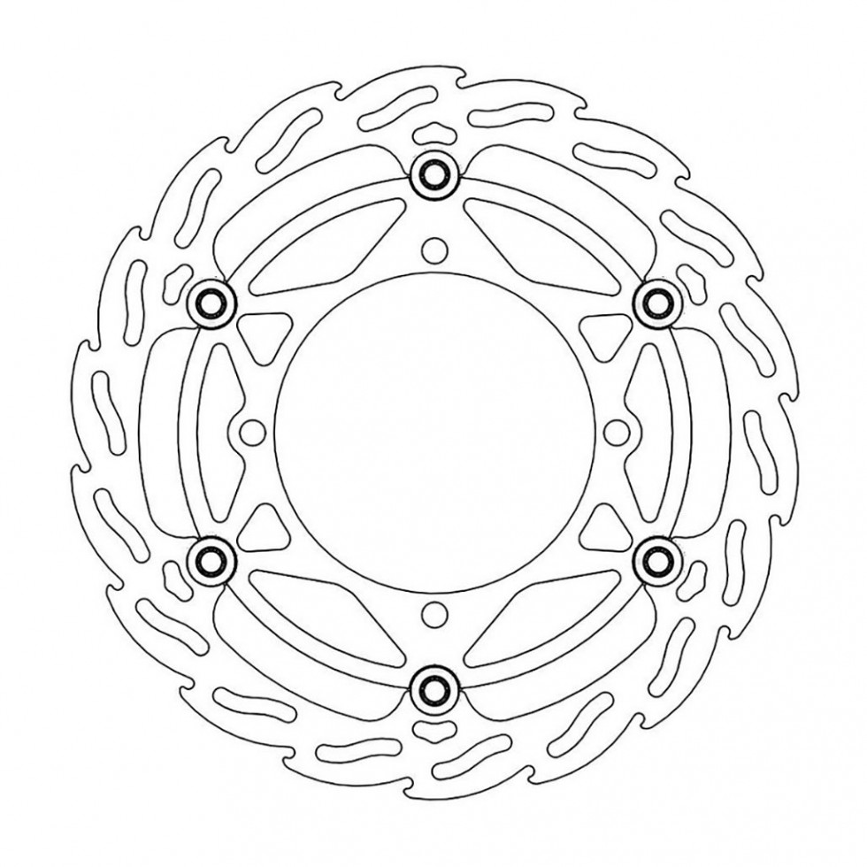 MotoMaster Brake Disc Front Oversize Flame