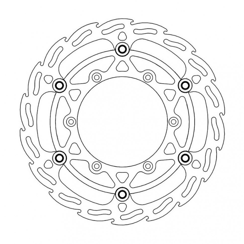 MotoMaster Brake Disc Front Oversize Flame