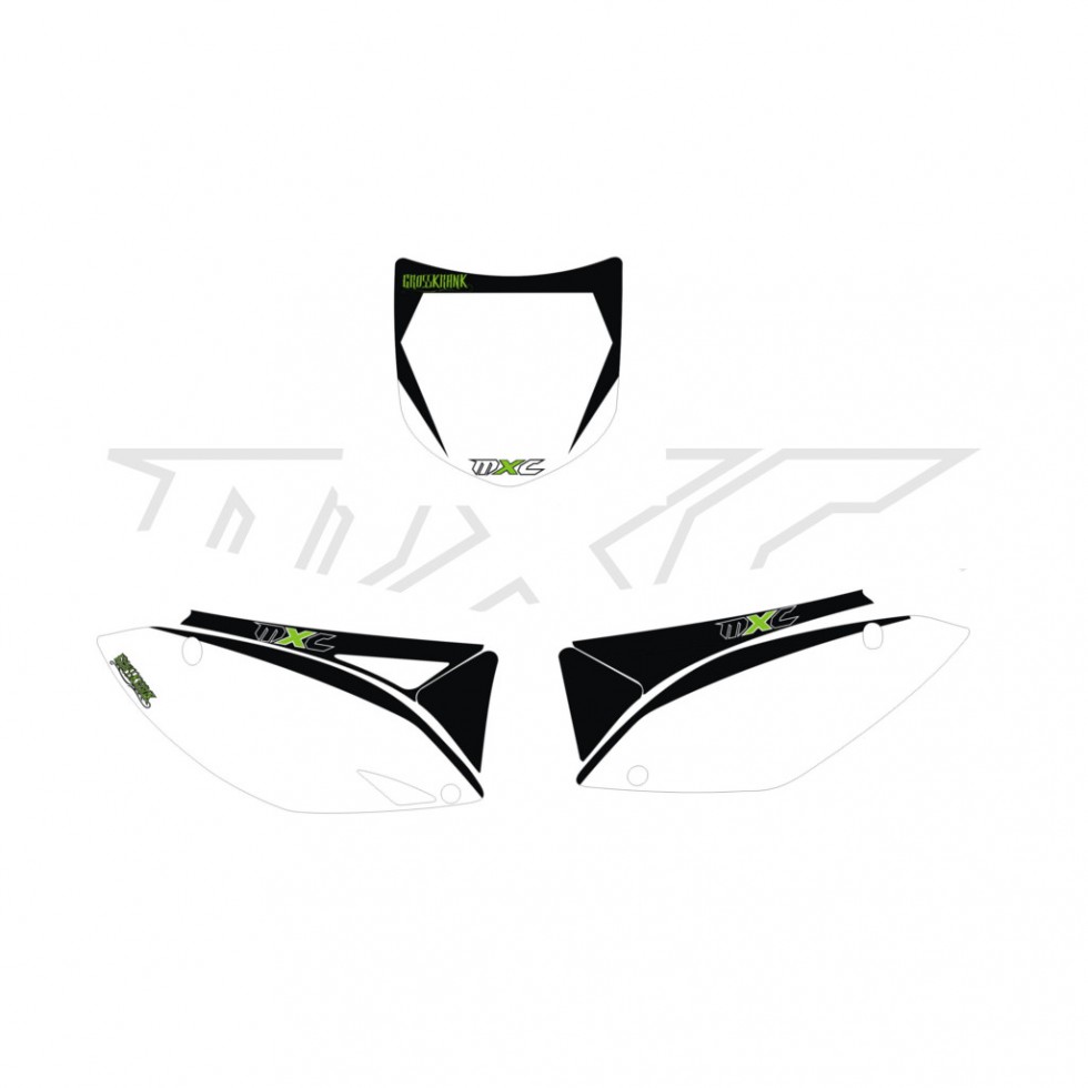 MXC Graphic Backgrounds KXF450 06-08 green black white