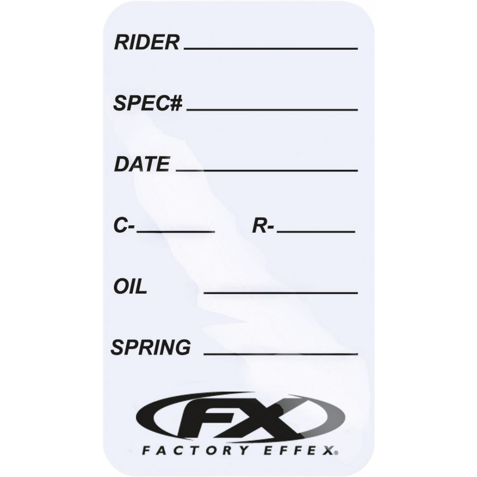 Factory Effex Suspension Spec Sticker
