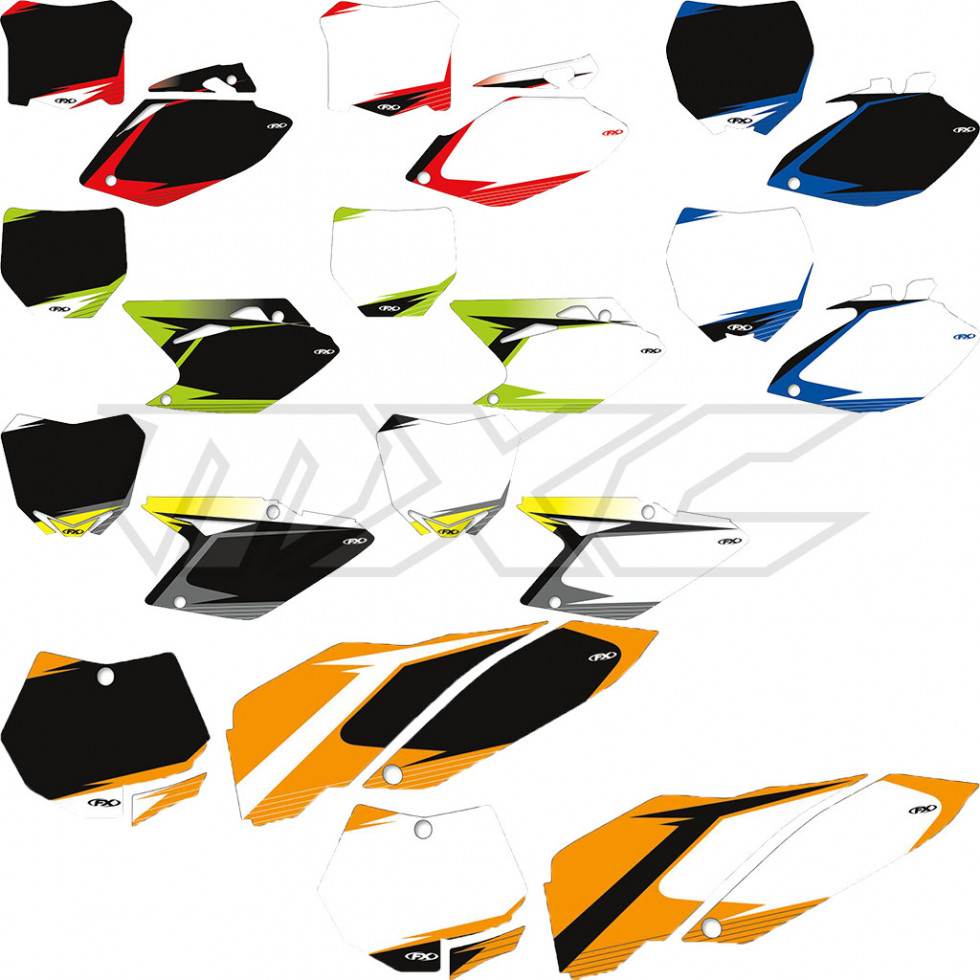 Factory Effex Pre-Cut Graphic Number Plate Kits