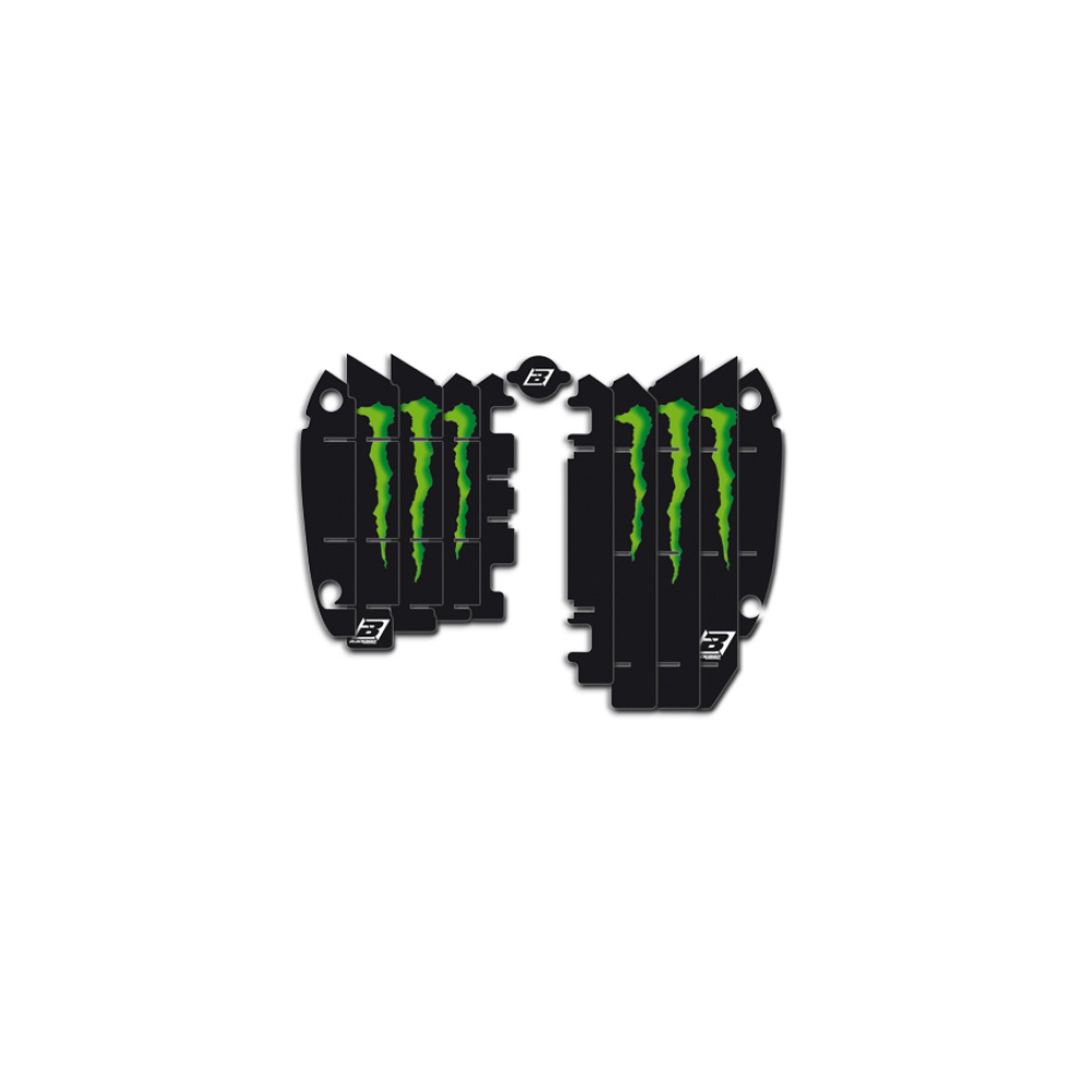 Black Bird Rad Louver Decals Graphic Kit