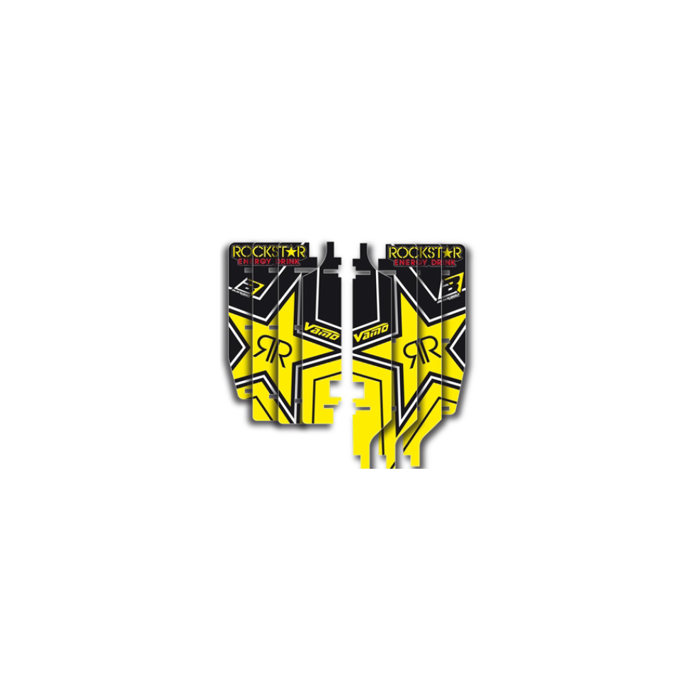 Black Bird Rad Louver Decals Graphic Kit