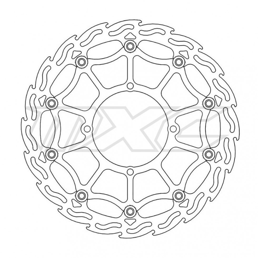 MotoMaster Brake Disc Front Supermoto Flame