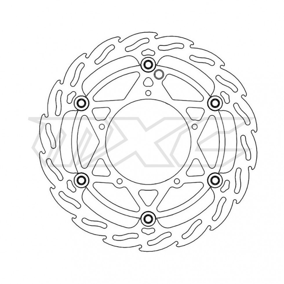 MotoMaster Brake Disc Front Oversize Flame