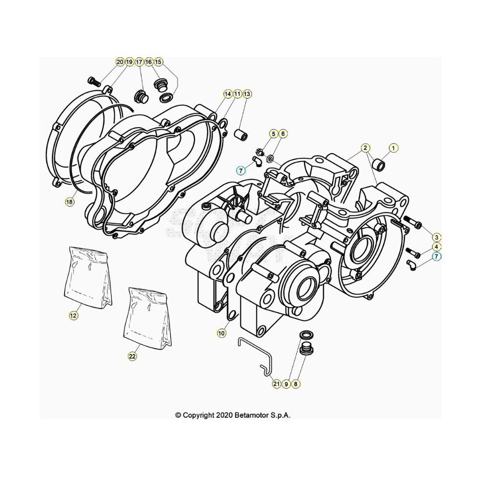 Beta EVO250 25 Motorgehäuse