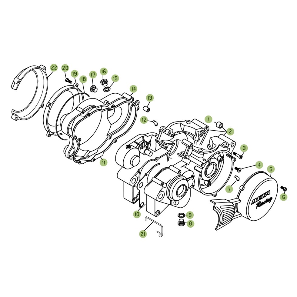 Beta EVO300 Factory 11 Motorgehäuse