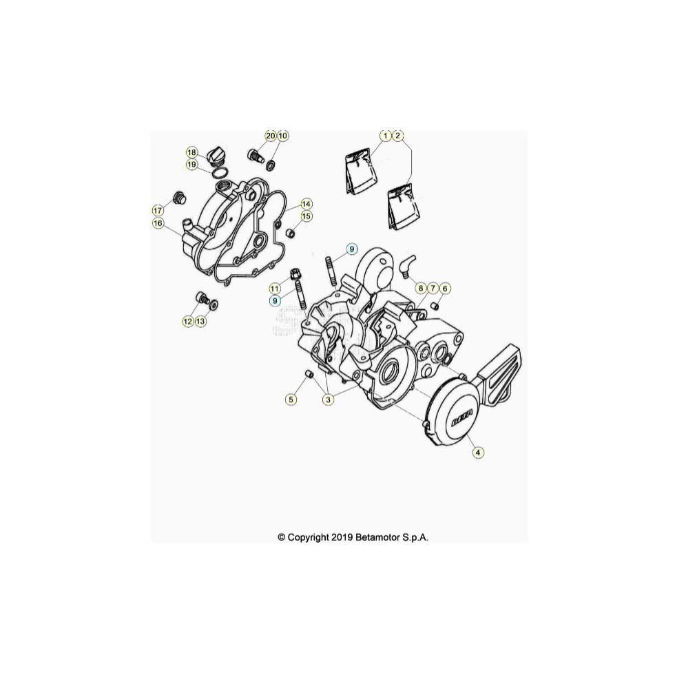 Beta EVO80 Junior 24 Motorgehäuse