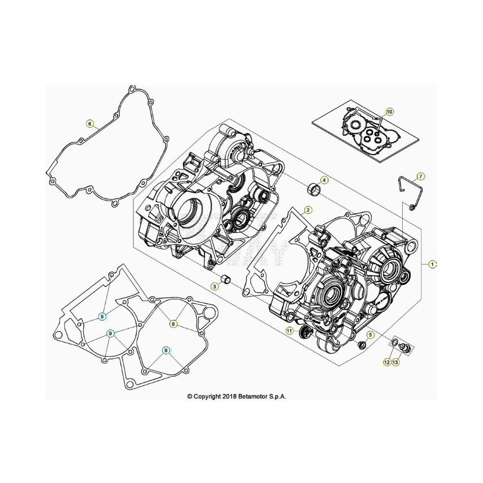 Beta RR125RC 26 Motorgehäuse 1
