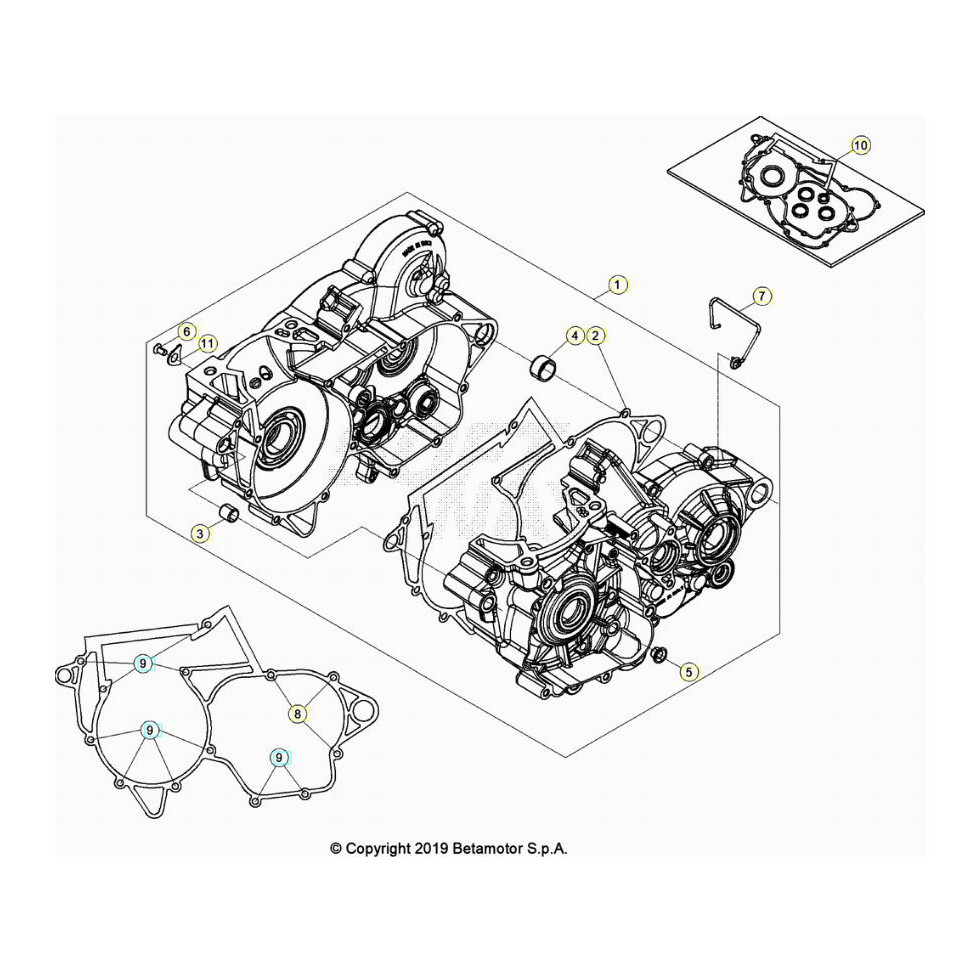Beta RR250 26 Motorgehäuse 1