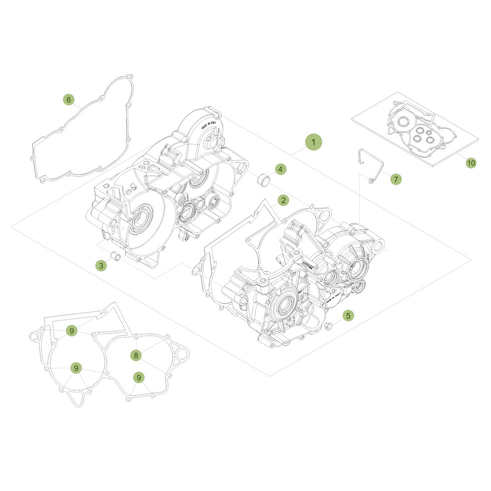 Beta RR250RC 19 Motorgehäuse 1