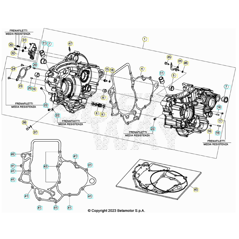 Beta RX450 26 Motorgehäuse 1