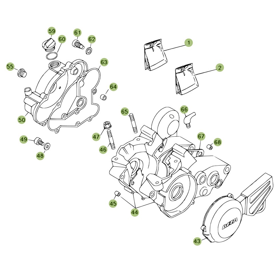 Beta EVO80 Junior 09 Motorgehäuse 2