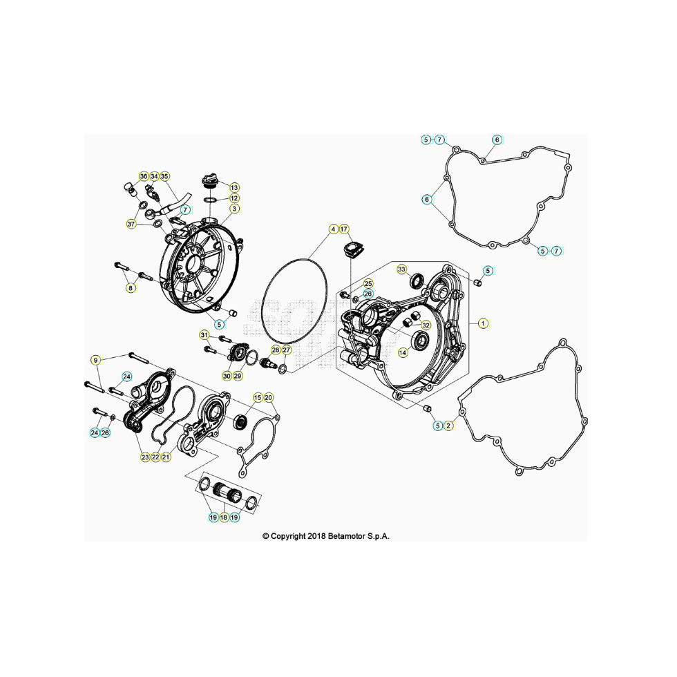 Beta RR125RC 26 Motorgehäuse 2
