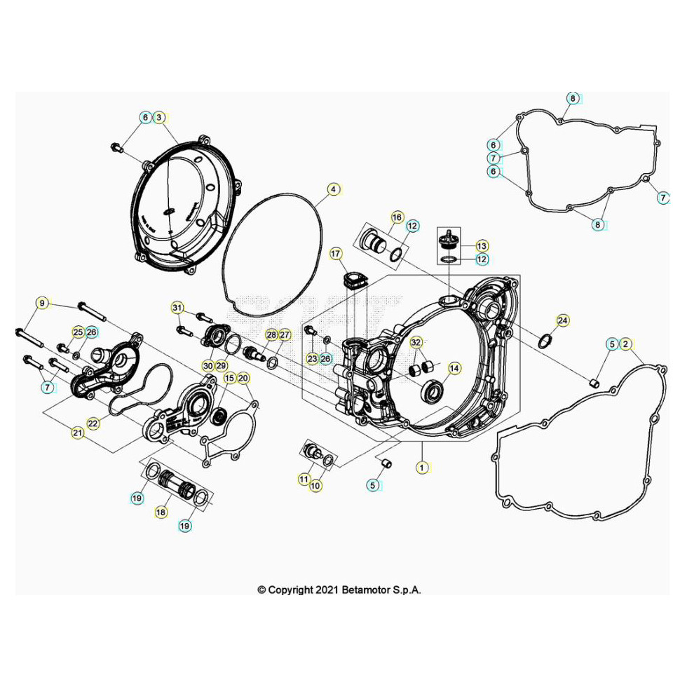 Beta RR250 26 Motorgehäuse 2