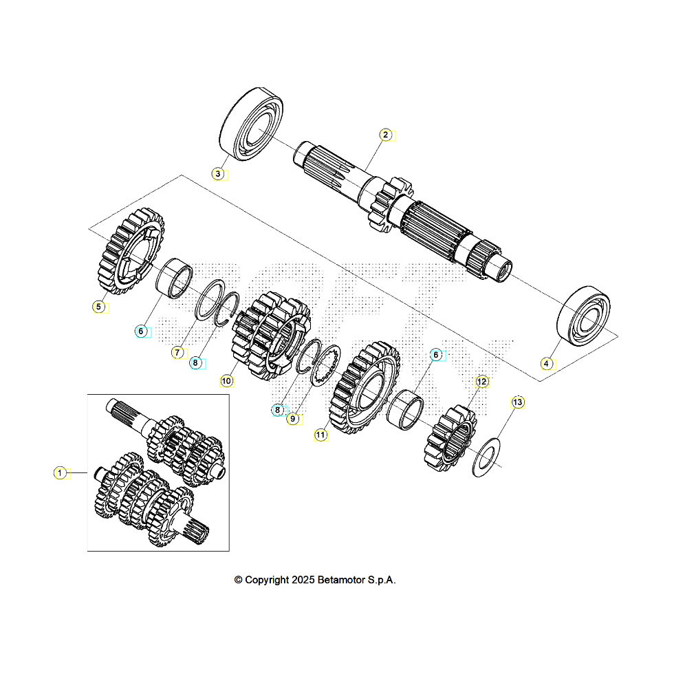 Beta RR300RC 26 Getriebe 1