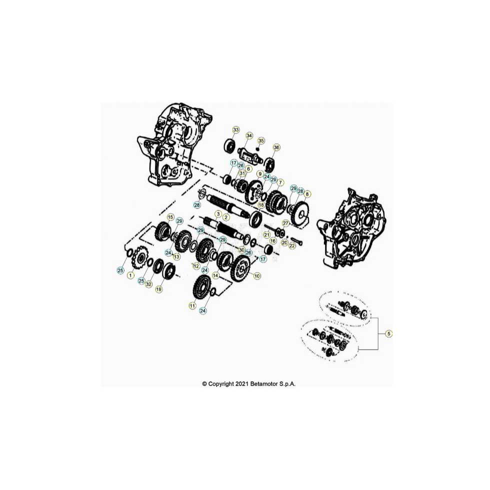 Beta RR50 Sport 24 Getriebe