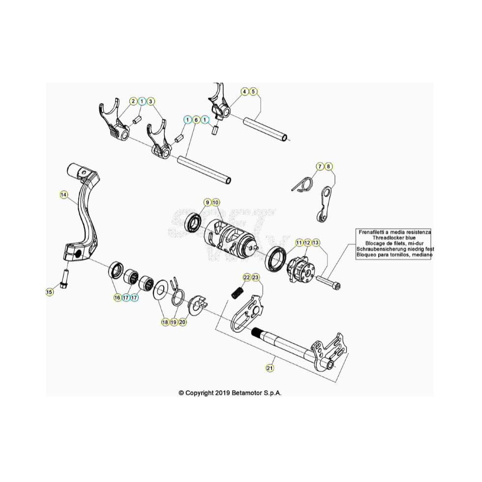 Beta EVO300 4T 23 Schaltung