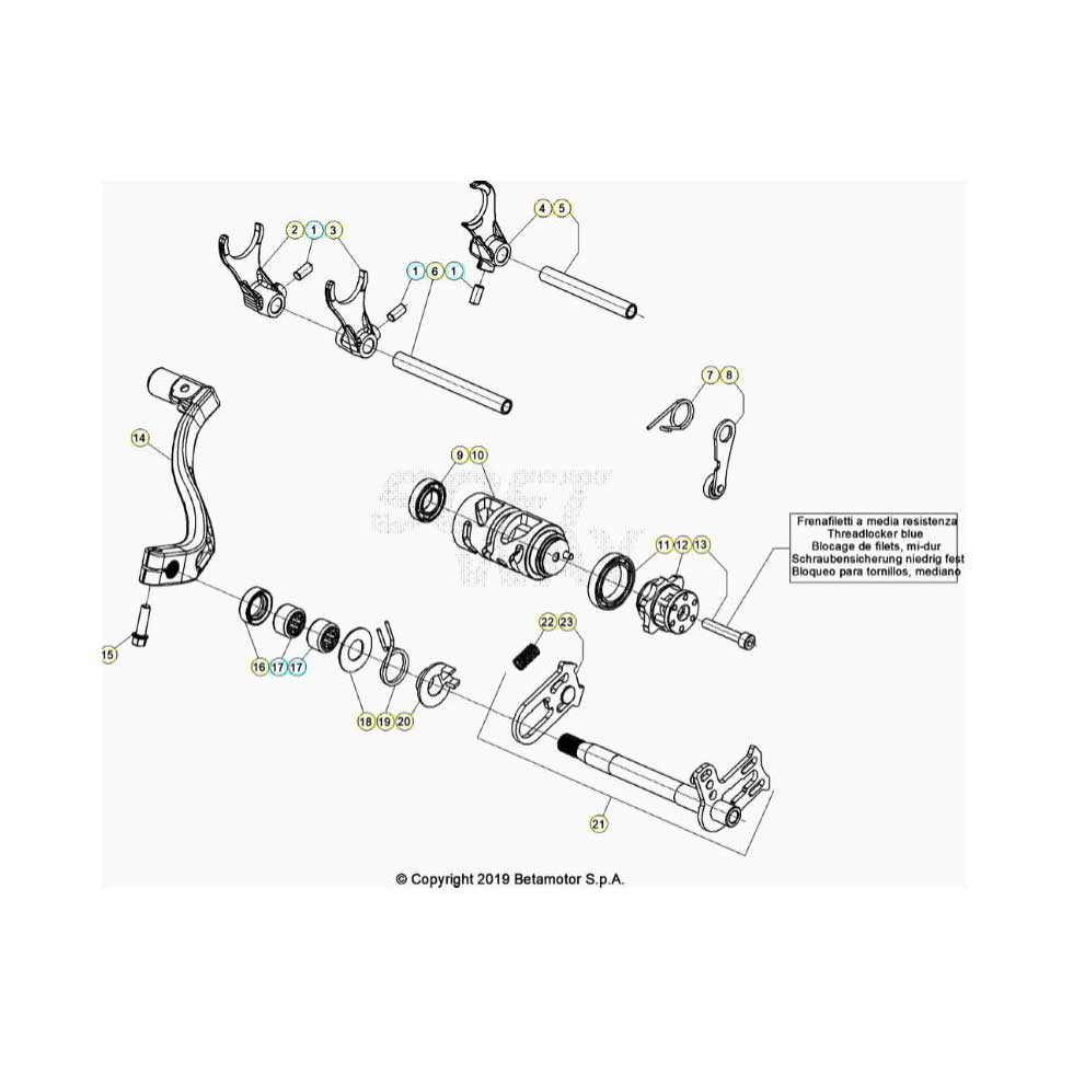 Beta EVO300 Factory 4T 23 Schaltung