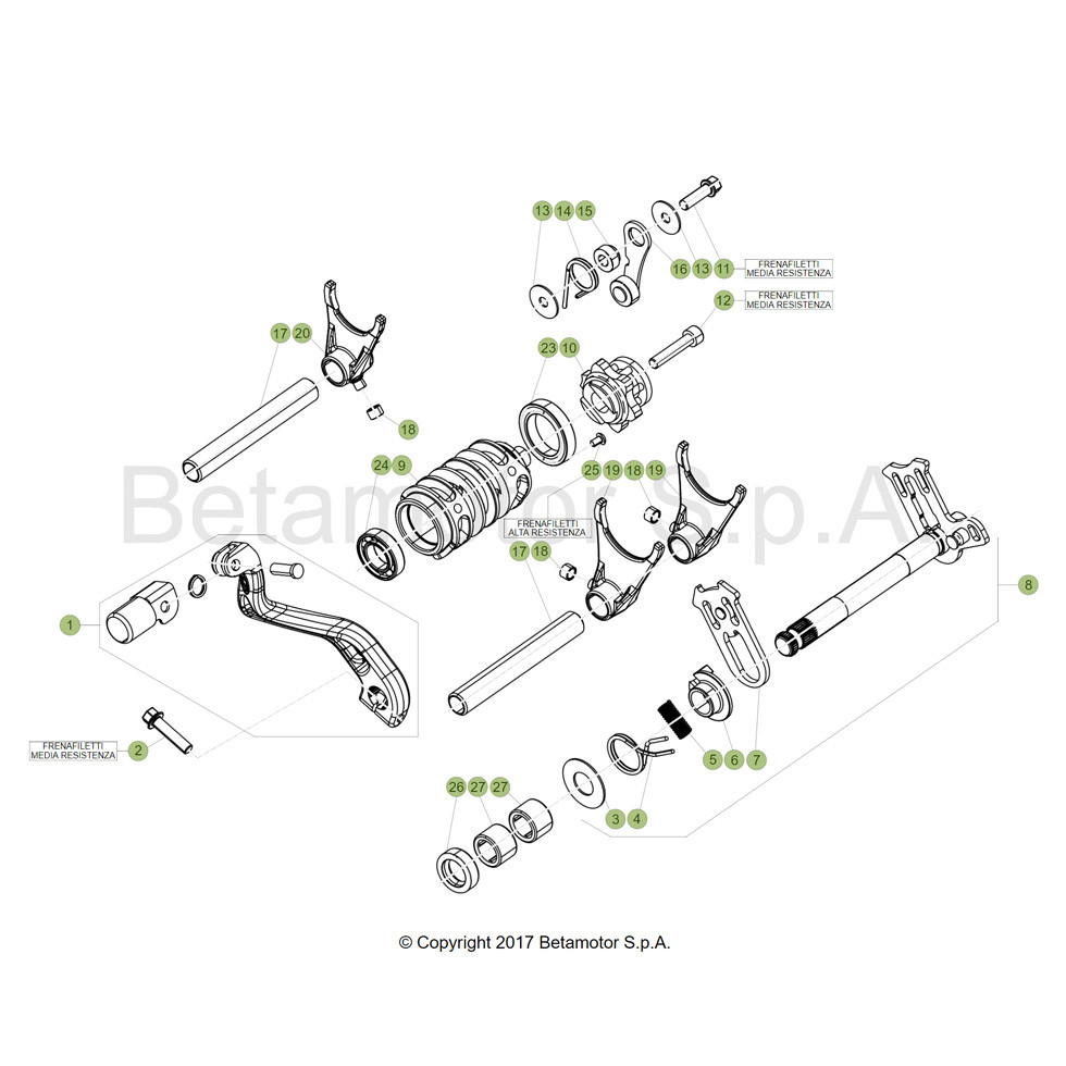 Beta RR125RC 19 Schaltung
