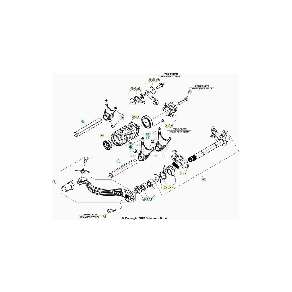 Beta RR250RC 26 Schaltung