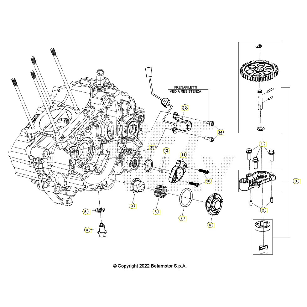 Beta RR125 LC T 25 Schmiersystem 1