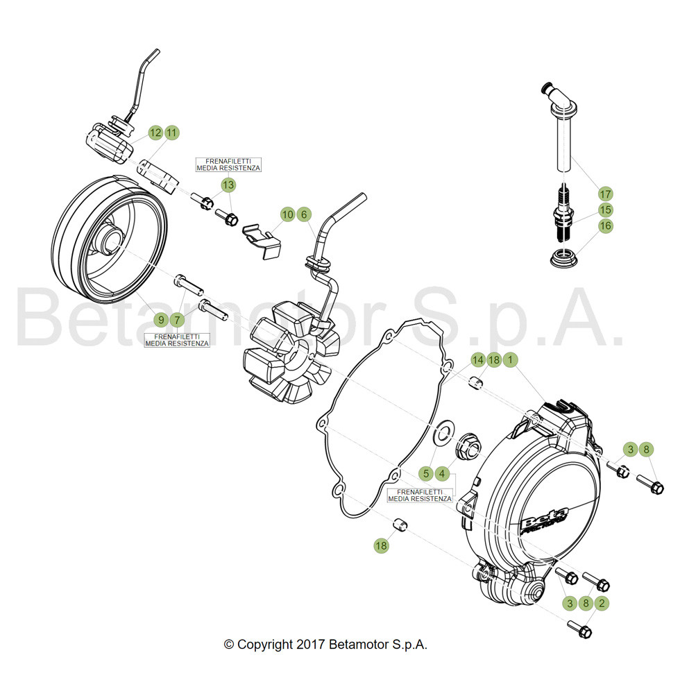 Beta RR125RC 19 Zündanlage