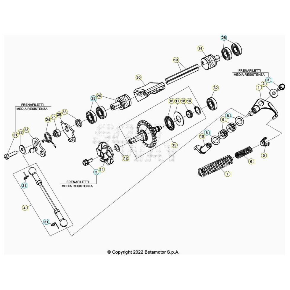 Beta RR125RC 26 Kühlsystem