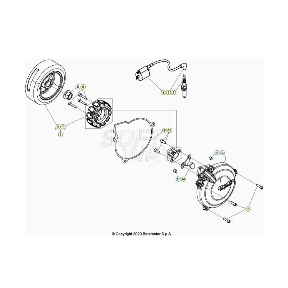 Beta  EVO250 Factory 24 Zündanlage