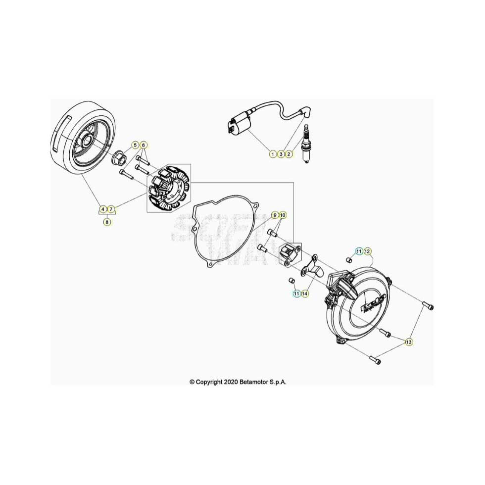 Beta EVO300 Factory 24 Zündanlage