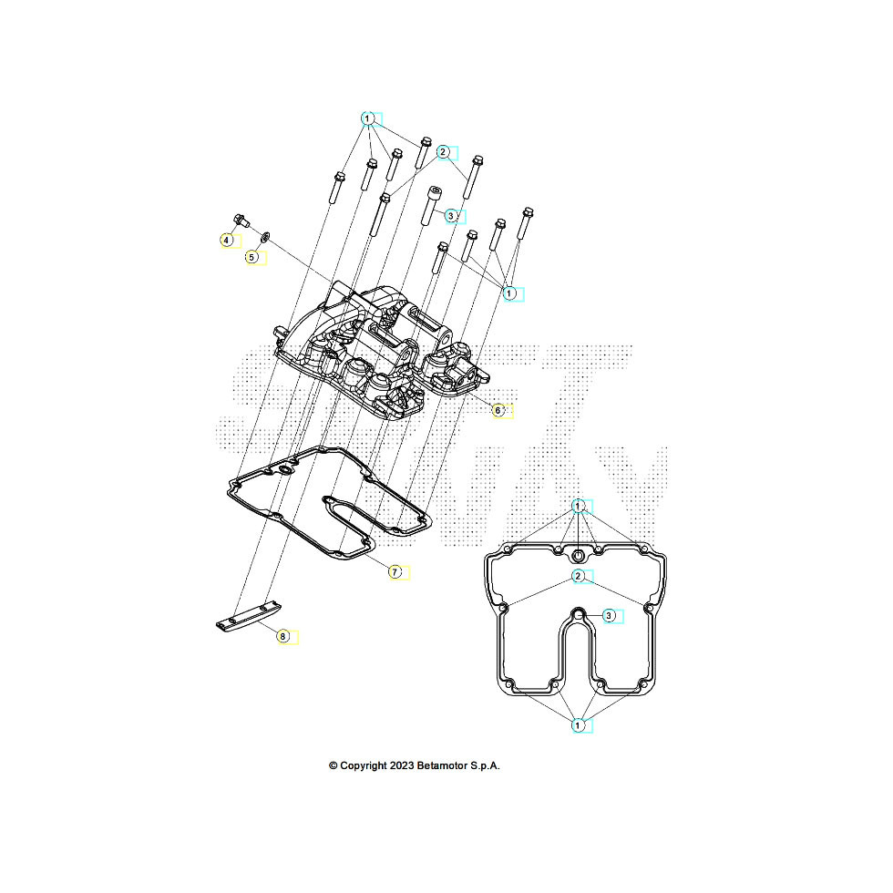 Beta Alp X 350 25 Zylinder/Zylinderkopf/Ventil 1