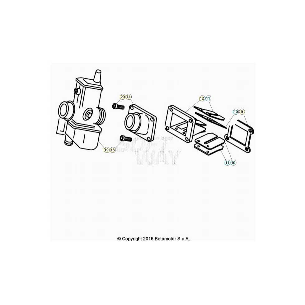 Beta  EVO125 Factory 24 Vergaser 1