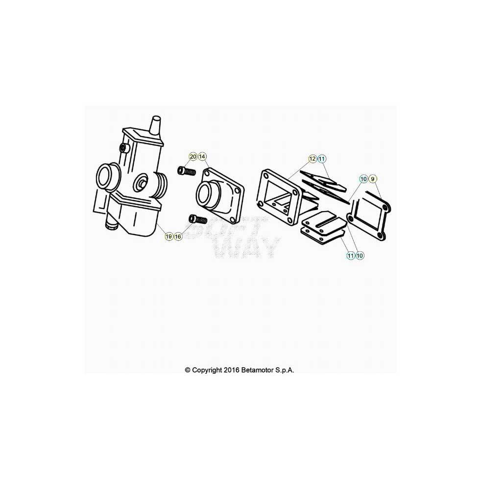 Beta EVO300 2T 25 Vergaser 1