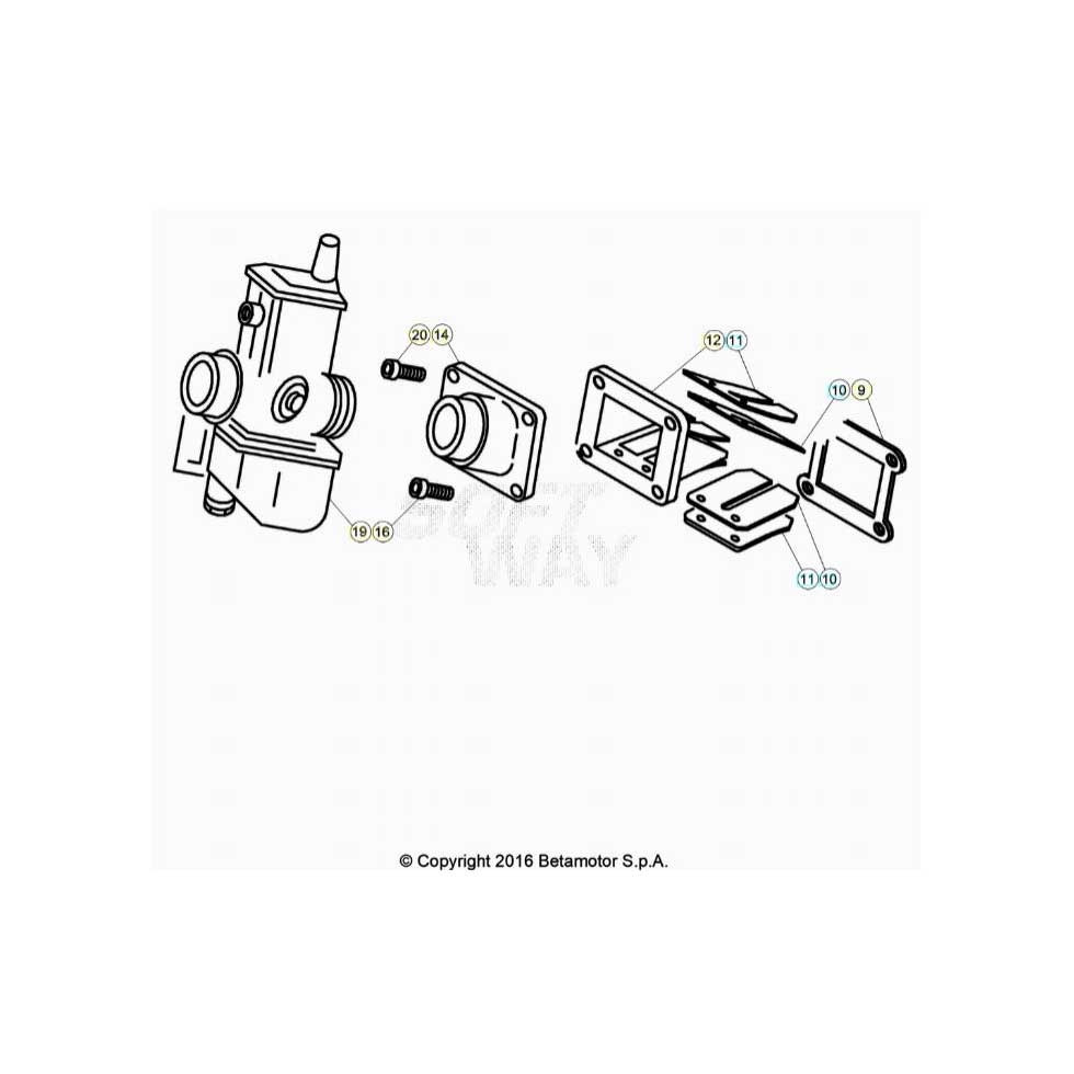 Beta EVO300 Factory 23 Vergaser 1
