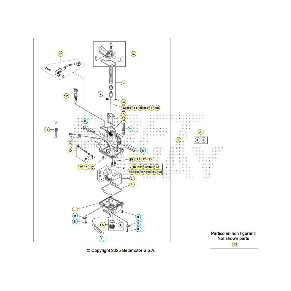 Beta RR250RC 26 Vergaser