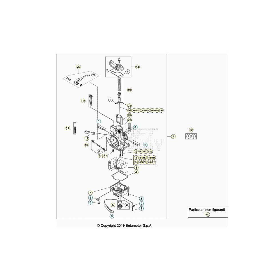 Beta RR300RC 26 Vergaser