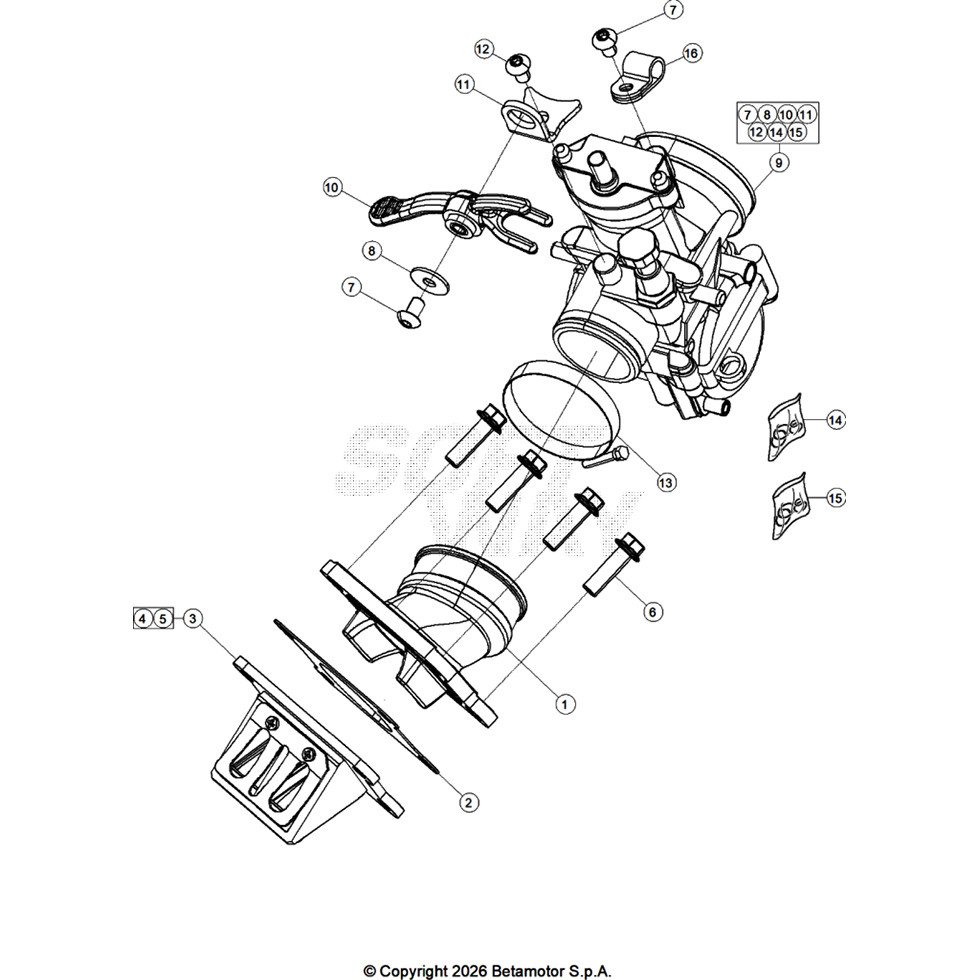 Beta SINCRO125 26 Vergaser 1