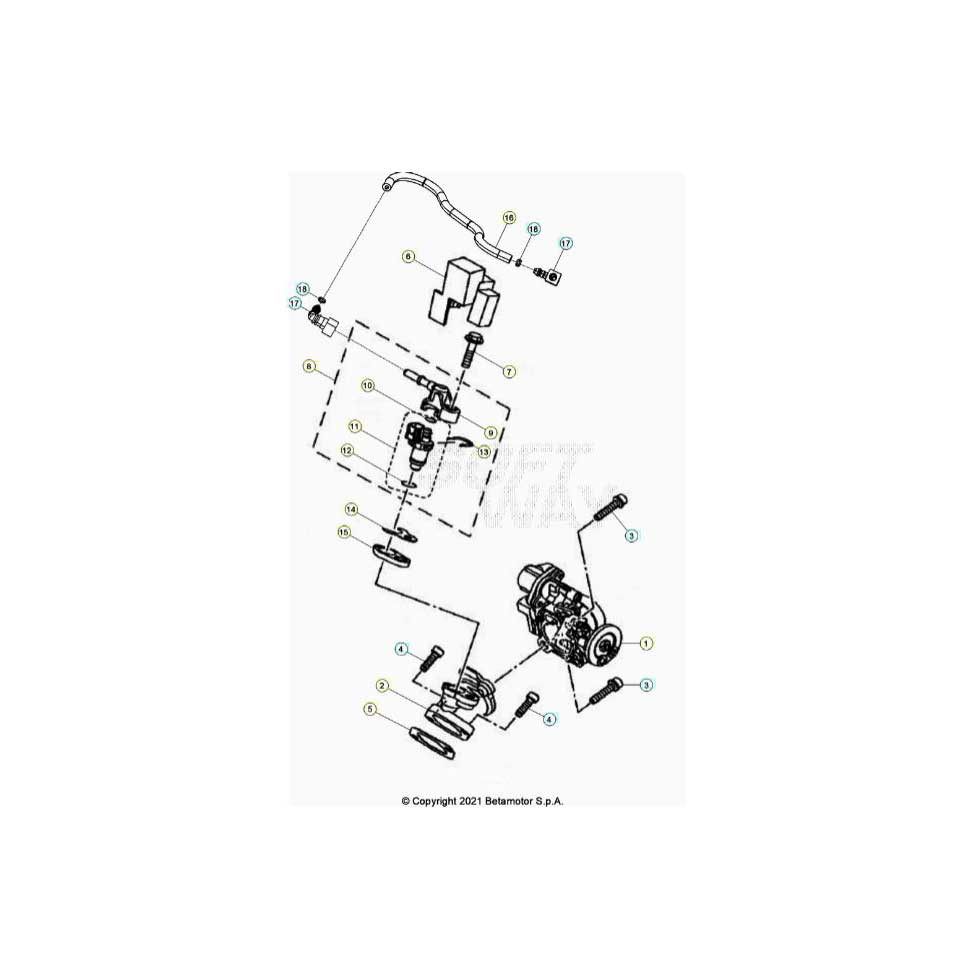 Beta RR125 LC R 24 Kraftstoffeinspritzung