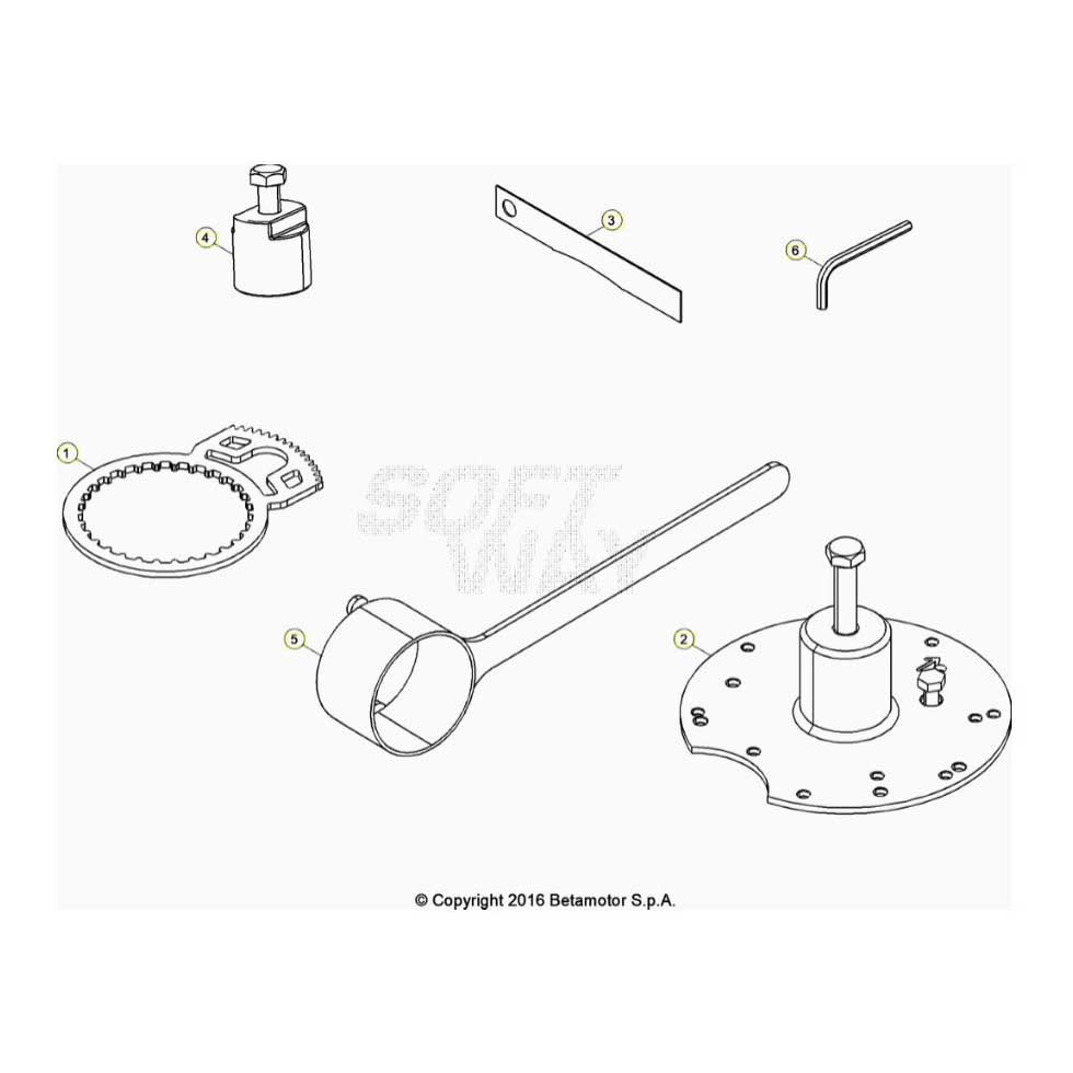 Beta  EVO125 Factory 24 Spezialwerkzeug