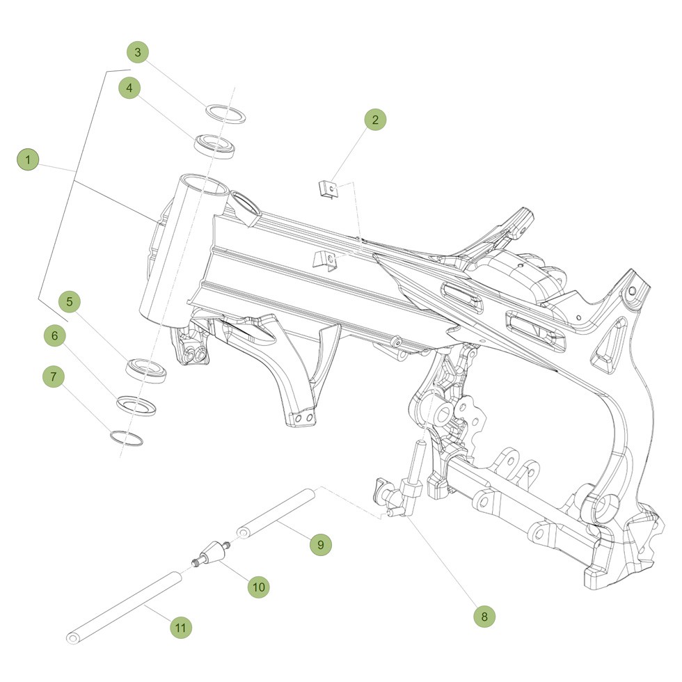 Beta EVO290 10 Rahmen/Ausleger